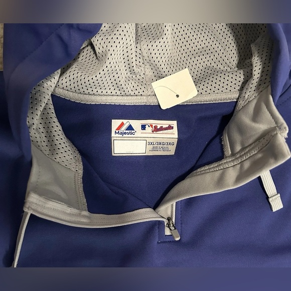 Majestic Authentic Los Angeles Dodgers Hoodie Polyester Sweatshirt Men’s Sz: 3XL - Picture 3 of 4